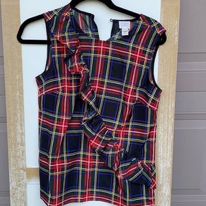 J crew tartan plaid shirt